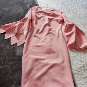 Women pink dress